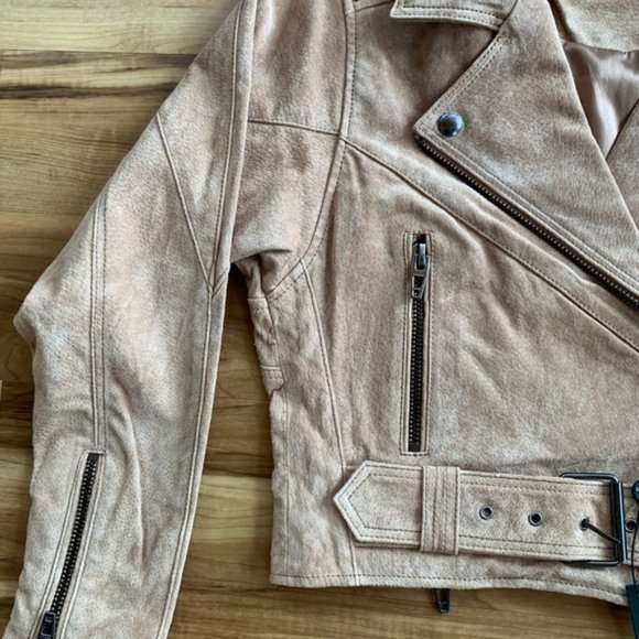 NWT! BLANK NYC Suede Moto Jacket - Picture 11 of 15